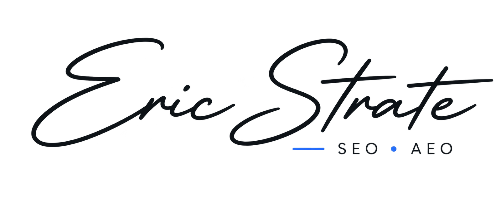 Eric Strate SEO AEO Logo Signature
